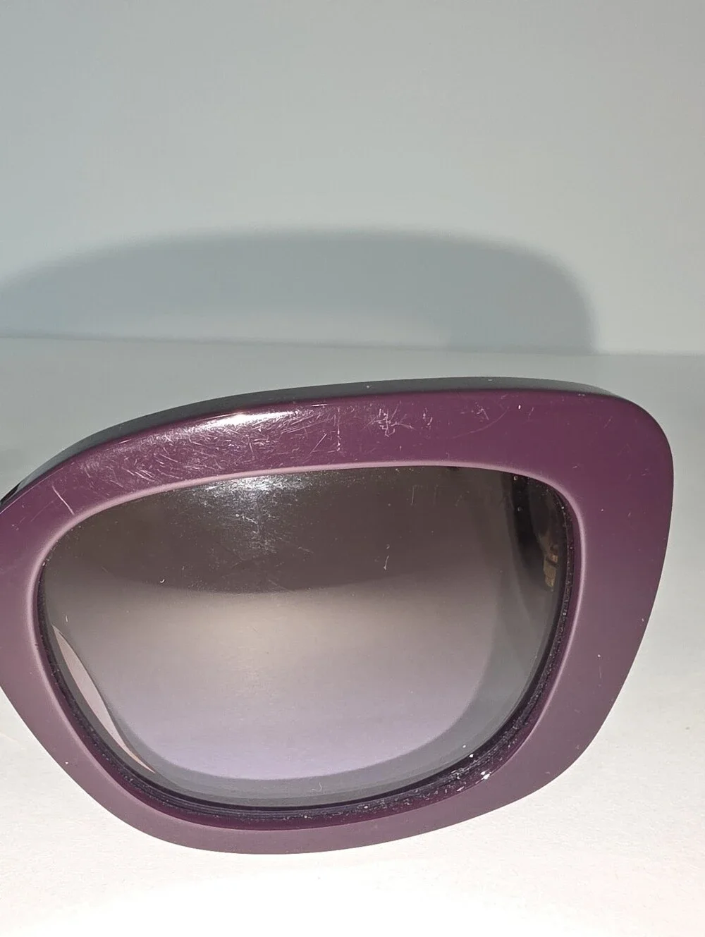 Prada Sunglasses Baroque Swirl Round Purple Marble